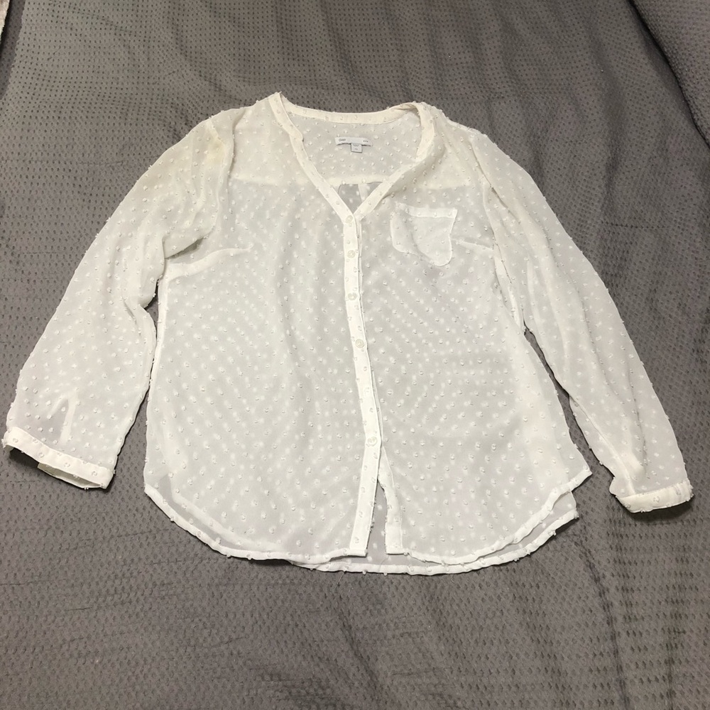 GAP Blouse with embroidered dots